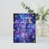 Carte Postale Twinkle Twinkle Little Star Baby shower Galaxy (Debout devant)