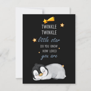 Carte Postale Twinkle, Twinkle Little Star pour Pingouin de Somm