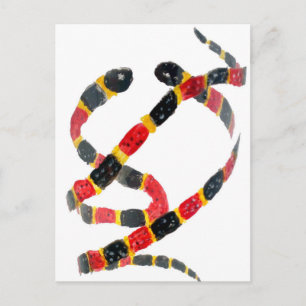 Carte Postale Twinning Snake Art