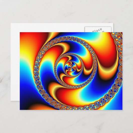 Carte Postale Twisted - Fractal Postcard (Devant / Derrière)