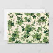 Carte Postale Twisting Ivy Feuille Motif (Devant / Derrière)