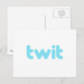Carte Postale twit (Devant / Derrière)