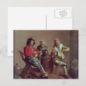 Carte Postale Two Boys and a Girl Making Music, 1629 (Devant / Derrière)