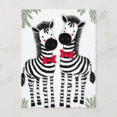 Carte Postale Two Cute Zebras (Devant)