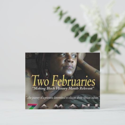 Carte Postale two februaries post card (Debout devant)