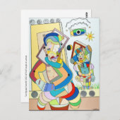 Carte Postale "Two Figures : O and Ru" par Ruchell Alexander (Devant / Derrière)