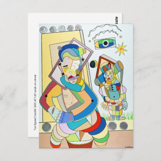 Carte Postale "Two Figures : O and Ru" par Ruchell Alexander (Devant / Derrière)
