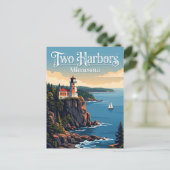 Carte Postale Two Harbors, Minnesota (Debout devant)