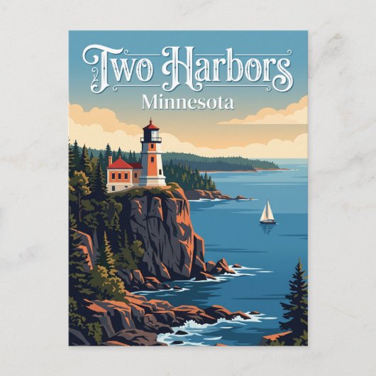 Carte Postale Two Harbors, Minnesota (Devant)