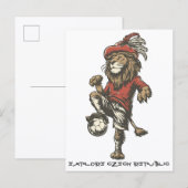 Carte Postale Two‑Tailed Lion Striker (Devant / Derrière)
