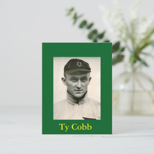 Carte postale Ty Cobb (Debout devant)