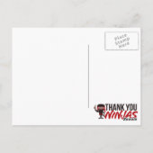 Carte postale TY Ninjas (Dos)