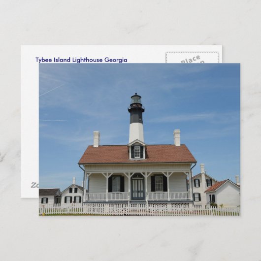 Carte Postale Tybee Island Lighthouse (Devant / Derrière)