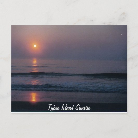 Carte postale Tybee Island Sunrise Georgia (Devant)