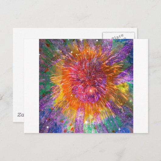 Carte Postale Tye-Dye (Devant / Derrière)