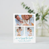 Carte Postale Tying The Knot Wedding Enregistrer La Date 3 Photo (Debout devant)