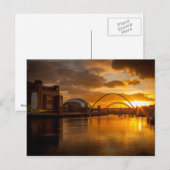 Carte Postale Tyne de la rivière au coucher du soleil (Devant / Derrière)