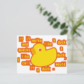 Carte Postale Type_Canard (Debout devant)