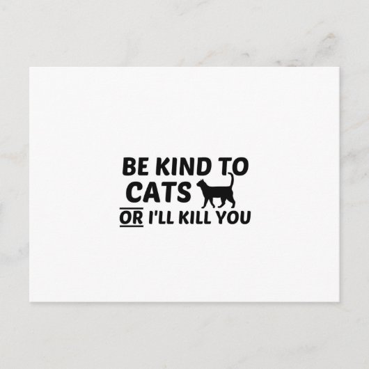 CARTE POSTALE TYPE DE CHAT (Devant)