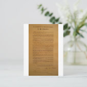 Carte Postale Type de proclamation d'émancipation 1864 (Debout devant)