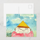 Carte Postale Type étrange de dessin animé (Devant / Derrière)