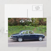 Carte Postale Type Jaguar S des années 1960 (Devant / Derrière)
