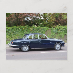 Carte Postale Type Jaguar S des années 1960