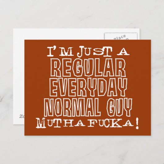 Carte Postale Type normal (Devant / Derrière)