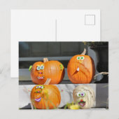 Carte Postale Types de citrouilles (Devant / Derrière)