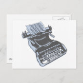 Carte Postale Typewriter (Devant / Derrière)