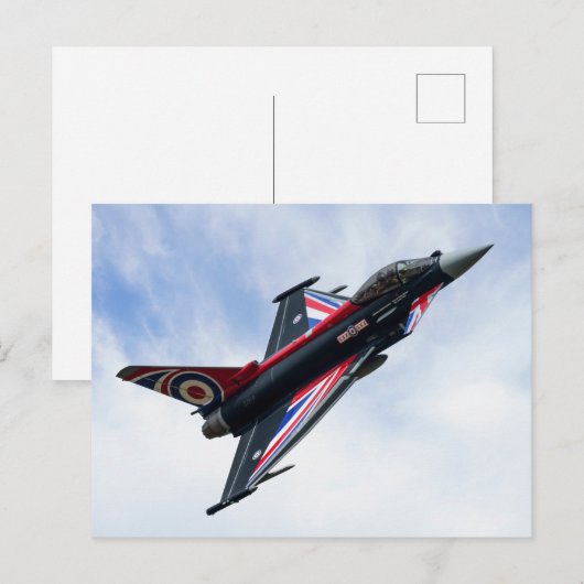 Carte Postale Typhon d'Union Jack (Devant / Derrière)