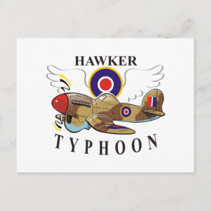 Carte Postale typhon hawker