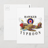 Carte Postale typhon hawker (Devant / Derrière)