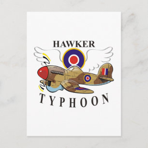 Carte Postale typhon hawker