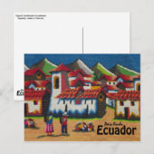 Carte Postale Typical Équateur Otavalo Tapestry (Devant / Derrière)
