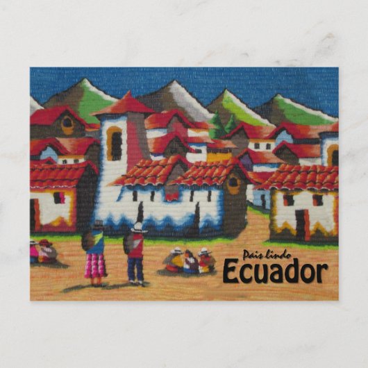 Carte Postale Typical Équateur Otavalo Tapestry (Devant)