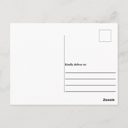 Carte Postale Typographic Défendre Vos Droits (Dos)