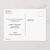 Carte Postale Typographie à la mode Diplôme photo Diplôme (Dos)