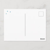 Carte Postale Typographie aquarelle Bonne année (Dos)