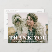 Carte Postale Typographie audacieuse Graduation moderne (Devant / Derrière)