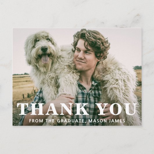 Carte Postale Typographie audacieuse Graduation moderne (Devant)