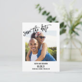 Carte Postale typographie audacieuse moderne chic enregistrer la (Debout devant)