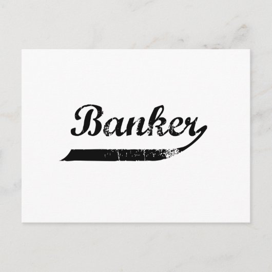 Carte Postale Typographie banquière (Devant)
