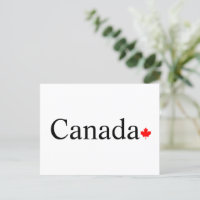 Typographie canadienne à la feuille d'érable rouge