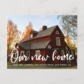 Carte Postale Typographie chic moderne photo mouvement faire-par (Devant)