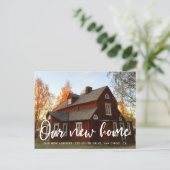 Carte Postale Typographie chic moderne photo mouvement faire-par (Debout devant)