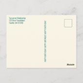 Carte Postale Typographie Colorée Gâteau D'anniversaire Crème Gl (Dos)