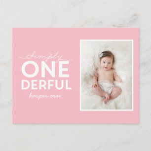 Carte Postale typographie colorée simple et merveilleuse pour le