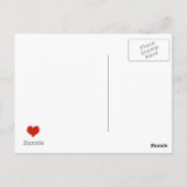 Carte Postale typographie conception de l'amour (Dos)