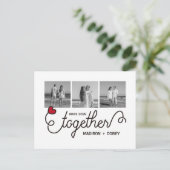 Carte Postale Typographie d'art ensemble monogramme Photos Insta (Debout devant)